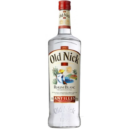 White RUM Old Nick 40° French West Indies 1 L
