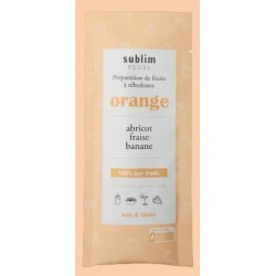 SMOOTHIES Orange 100 % Aprikose+Banane+Erdbeere Sublim Foods France 24 gr