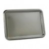 Rectangle TRAY 460 x 300 mm in reusable silver plastic - 5