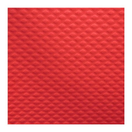 70X70 RED embossed paper tablecloth - 500