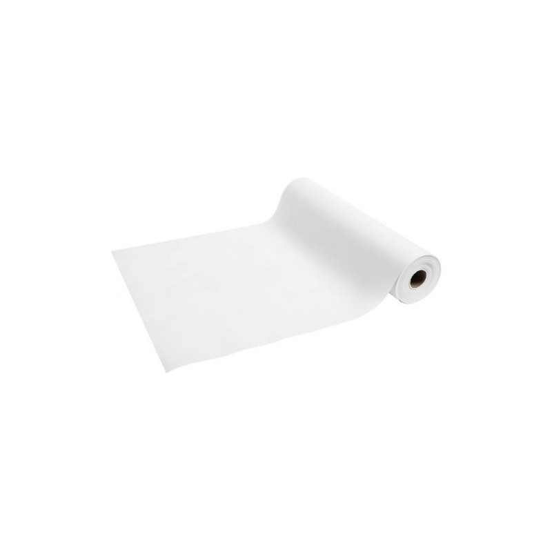 WHITE Non-Woven Table Runner width 40 cm - roll of 24 m (pre-cut every 30 cm)