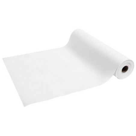 WHITE Non-Woven Table Runner width 40 cm - roll of 24 m (pre-cut every 30 cm)