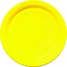 PLATO redondo ø 22 cm Plástico amarillo brillante - bolsa de 30