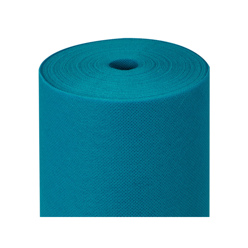 Non-woven Spunbond Table Runner TURQUOISE 40 cm x 48 m - pre-cut every 120 cm - per roll