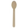 Dessert spoon in Biodegradable Wood 11 cm - bag of 100