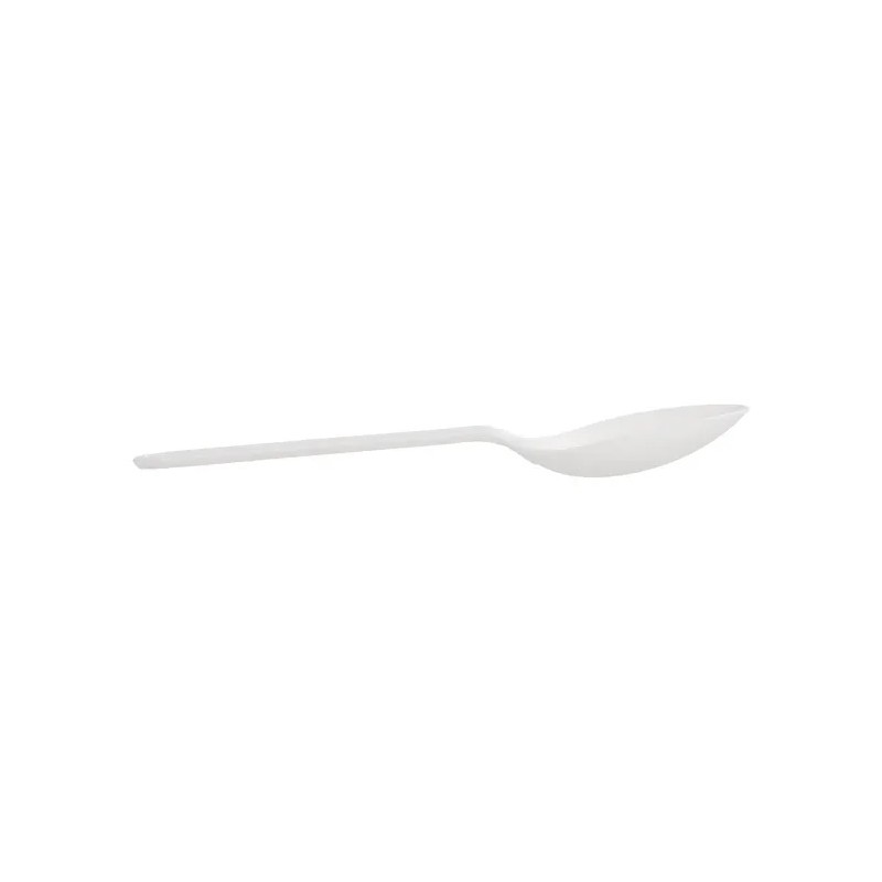 Cucchiaio da dessert CPLA ORGANIC bianco - 50