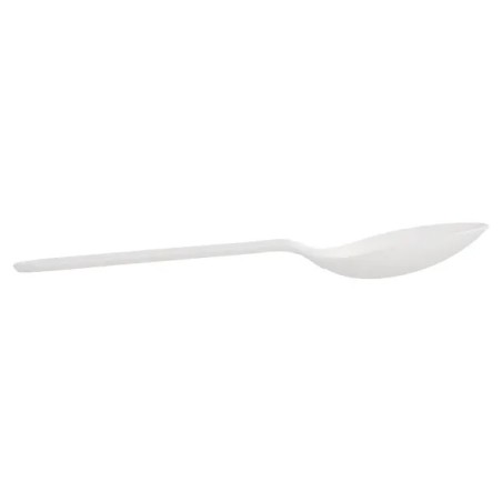 Cucchiaio da dessert CPLA ORGANIC bianco - 50