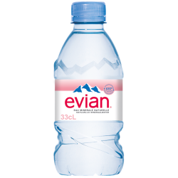 Water EVIAN Plastic bottle PET 33 cl