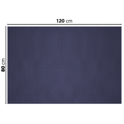 Marineblaue Tischdecke aus geprägtem Papier 80 x 120 cm – 200