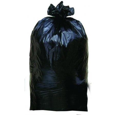 SAC POUBELLE -Noir 35 µ 50 L-  le rouleau 25 sacs
